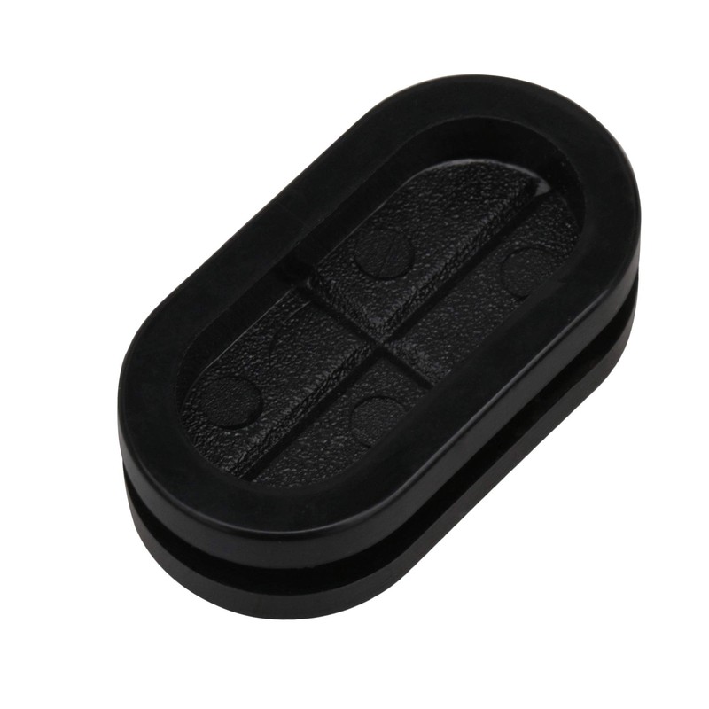 Yibuy 20 x Cable Wiring Rubber Oval Closed Blind Blanking