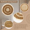 7 Pieces Wall Baskets Bohemian Handmade Wall Decor Rattan Wall