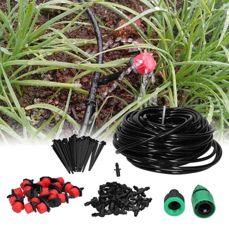 20M 4/7 Hose Garden Irrigation System Automatic Drip Irrigation Kit