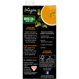 Imagine Organic Creamy Broccoli Soup 32.0 oz (Pack of 6)