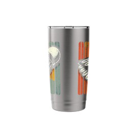 Retro Shuttlecock Badminton Player Stainless Steel Insulated Tumbler