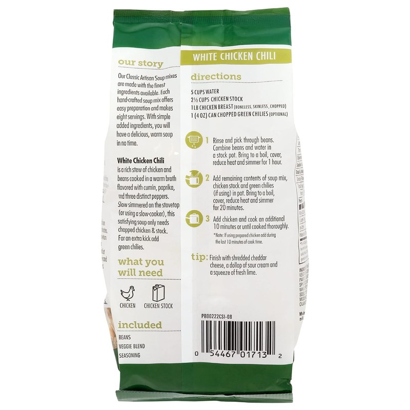Canterbury Naturals Artisan Soup Mix, White Chicken Chili & Potato
