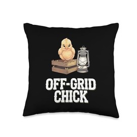 Baby Chicks in Homesteading with Lamp Throw Pillow