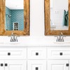 Ravinte Cabinet Knobs Matte Black Square Knobs for Cabinets and