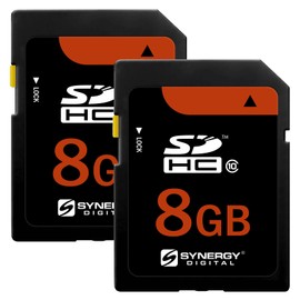 Synergy Digital 8GB Secure Digital SDHC UHS-I Memory Cards, Compatible with Olympus C-920 Digital Camera - Class 10, U1, 20MB/s, 300 Series - Pack of 2