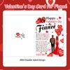 HOWAF Valentines Card for Fiancé, Valentines Day Card for Him,