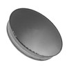 Vent Systems 8" Metal Tee Cap. Galvanized Steel End Cap.