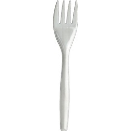 Perk PK56201 Perk Compostable Plastic Fork, Medium-Weight, White, 300/Pack (PK56201)