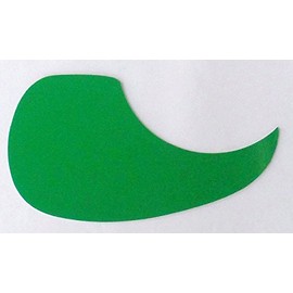 Guitar Pick Guard, GREEN RIGHT, Tear Shape Plastic