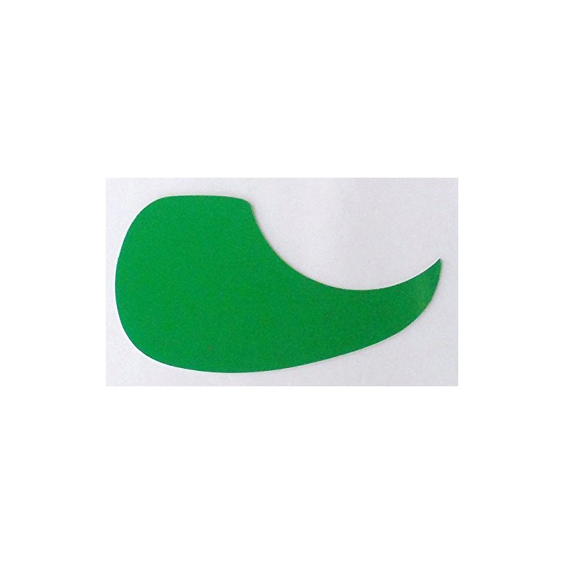 Guitar Pick Guard, GREEN RIGHT, Tear Shape Plastic