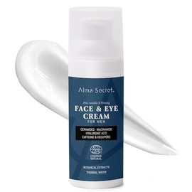 Alma Secret Men's Moisturising Face & Eye Cream with Caffeine, Ginseng & Vitamin C. SPF 20-50 ml