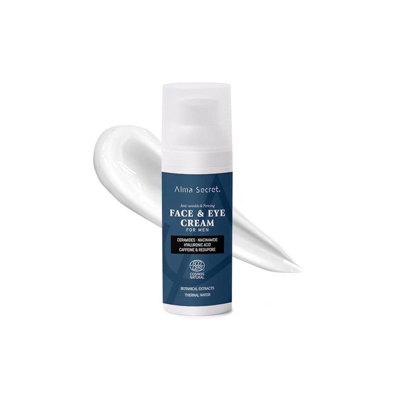 Alma Secret Men's Moisturising Face & Eye Cream with Caffeine,