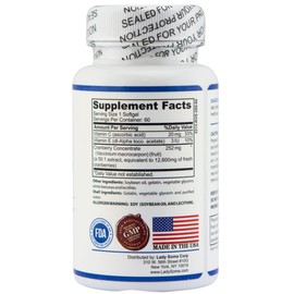 Lady Soma Cranberry UTI Dietary Supplement w/Vitamin C, 60 Soft Gels