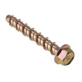 Concrete Fixing Lightning Thunderbolt HEX Head Bolt M6 X 130MM YZP Pack of 8