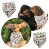 arricraft Dog Bandana Colourful 1 Piece Dog Bandana with Paw