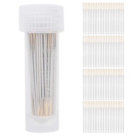Agujas de Coser de 100 Piezas Agujas de Coser a Mano de Ojo Grande, Agujas de Coser de Ojo Grande Agujas de Punto de Cruz con Caja de Almacenamiento para Costura de Bordado DIY(#22)