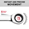 Jetech 7/8 Inch Ratcheting Combination Wrench, Industrial Grade Gear Spanner