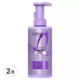 L'Oreal Paris 로레알파리 히알루로닉 플럼프 에어리 컨디셔너 440ml 2개 L'Oreal Paris Hyaluronic Plump Airy Conditioner 440ml 2pcs