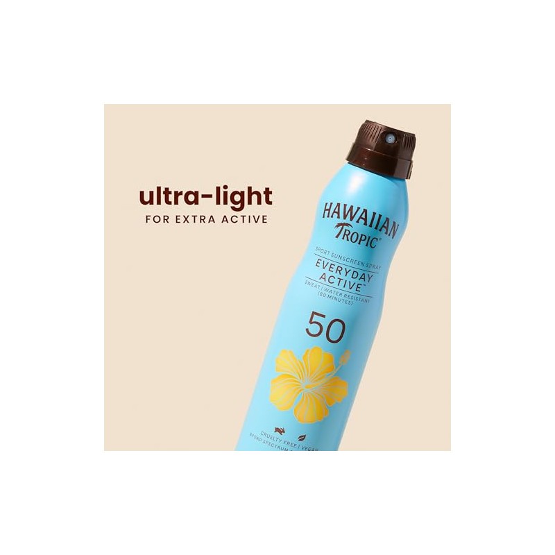 Hawaiian Tropic Island Sport - Protector solar en espray de