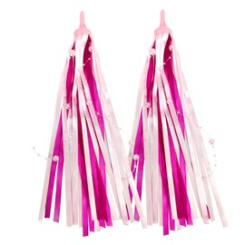 EQLEF Children's Bicycle Streamer, Decorative Bicycle Streamer Children's Bicycle Streamer Ribbon Handlebar Tassels Children Handlebar Tassels Children Pink Bicycle Flag Children for Girls Bicycle Decoration