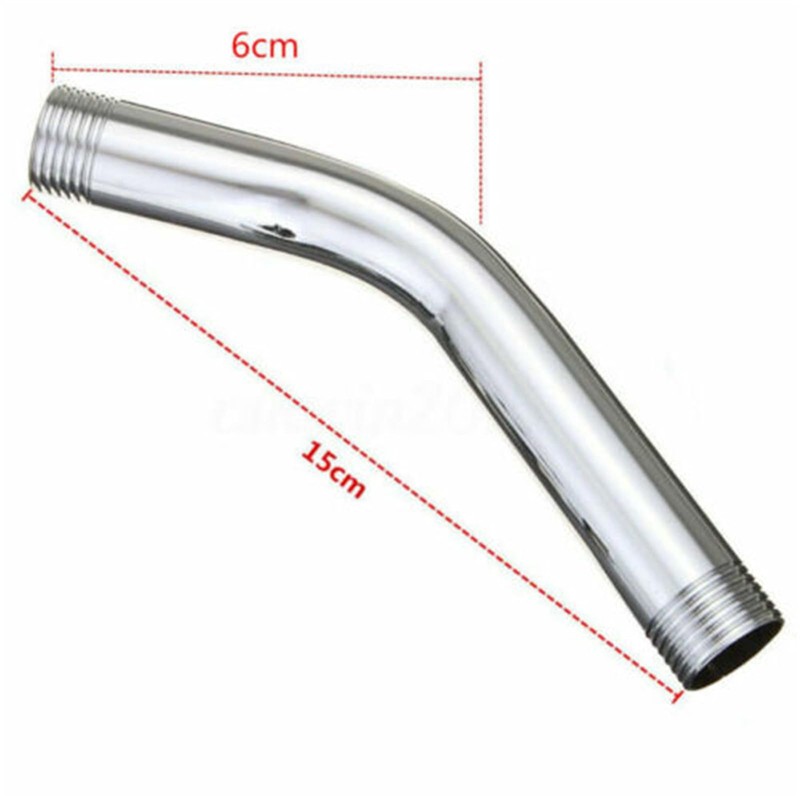 HIQIU Shower Head Extension G1/2 Inch 15 cm Stainless Steel