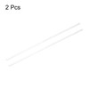 sourcing map 2pcs Clear Rigid Tubing Pipe 2mm ID x