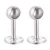 INCREWAY 2pcs Stainless Steel Wardrobe Pipe, Dia 25mm(1") Closet Lever