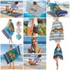 Extra Large Cute Blue Stripe Beach Towels Set of 2