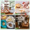 Roshtia 6 Pcs Plastic Serving Tongs Mini Kitchen Tongs Utility