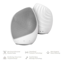 GESKE  Cepillo facial SmartAppGuided 5 en 1  Cepillo de limpieza facial elctrico  Cepillo de silicona suave  Limpieza facial profesional  Dispositivo 