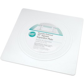 Wilton Decorator Preferred Square Separator Plate for Cakes, 10-Inch