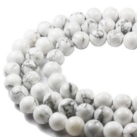 ACCBEADS 8mm Natural Gemstone Beads for Making Jewellery Energy Healing Crystals Jewelry Chakra Crystal Jewerly Beading supplies 15.5inch About 46-48 Beads