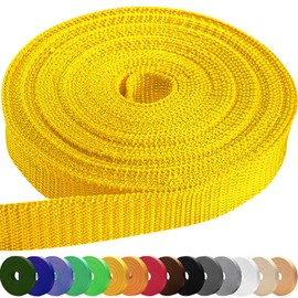 TECEUM 2 Inch Webbing – Honey Yellow – 10 Yards – 2” Heavy-Duty Wide Webbing for Climbing Outdoors Indoors Crafting DIY nw