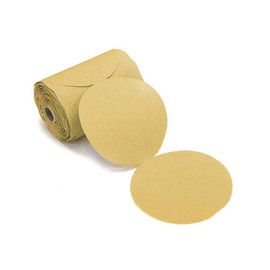 Mirka 23-342-120 Gold 6" Sticky Back PSA Sanding Discs 120 Grit, 100/Roll