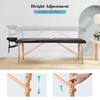 CHRUN Massage Table Portable Wooden Lash Bed 24" Wide Massage