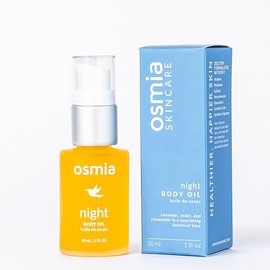 Osmia Cuidado De La Piel - Aceite Corporal Natural De Noche | Aceites De Semilla De Borraja, Kukui Y Lavanda | Nutre, Calma Y Fortalece | Belleza Limpia Para Una Piel Sana (30 Ml)