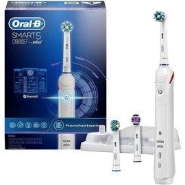 ORAL B Smart 5 5000 White Electric Toothbrush