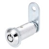 sourcing map Cylinder Zinc Alloy Chrome End Tubes Cam Lock
