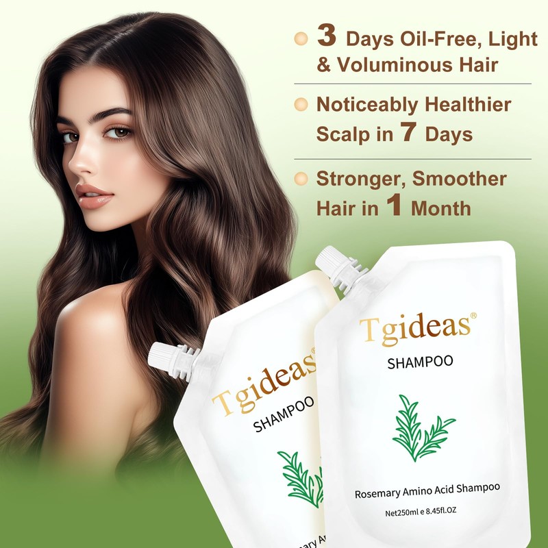 Tgideas Rosemary Biotin Shampoo, Volumizing for Women & Men
