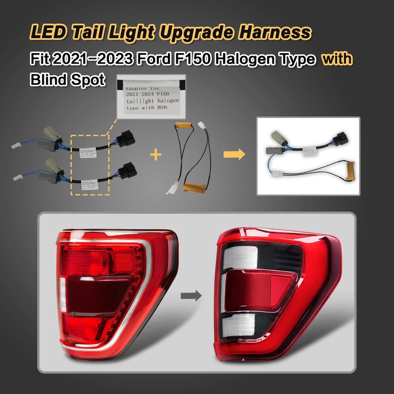 STRAUTOS LED Tail Light Upgrade Harness for 2021 2022 2023