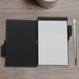 TEHAUX Convenient Memo Pads Notebook Portable Metal Card Box Tearable Memo Tabs Page Tabs to-do List Pads for School