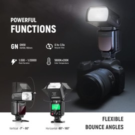 NEEWER Upgraded NW645II-C TTL Flash Speedlite, GN58 HSS Flashlight Speedlight Compatible with Canon EOS R6 R5 R3 R M6 850D 800D 760D 750D 650D 600D 7D Mark II 7D 6D Mark II 6D 5D Mark IV/III