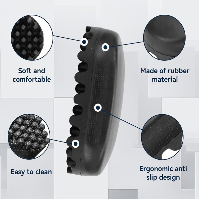 Hair Sponge for Curls, 2-Pack Black Styling Brushes for Afro