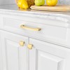 Amerdeco 10 Pack Brushed Gold Cabinet Pulls 4 Inch(102MM) Hole