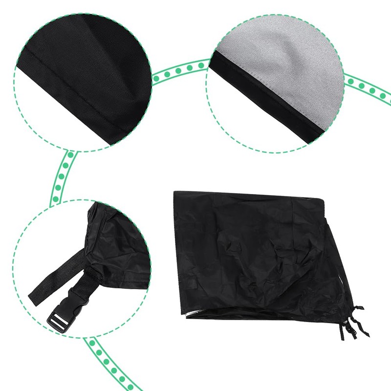 Table Tennis Table Cover, Waterproof, Windproof, Durable, Black, Tear-Resistant Table
