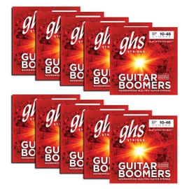GHS Strings DYXL - 10 Pack - Guitar Boomers, Wound 3RD, Nickel-Plated Electric Guitar Strings, Extra Light (10-46)