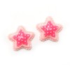 Idin Clip-on Earrings - Pink polka dot star clip-on earrings