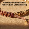 Tibetan Bracelet of Fortune, Adjustable Copper Bead Lucky Buddhist Bracelet