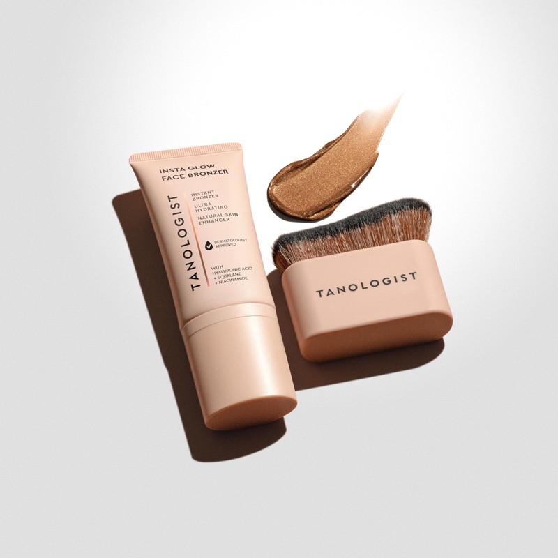 Tanologist Insta Bronze Kit, Insta Glow Face Bronzer and Blending