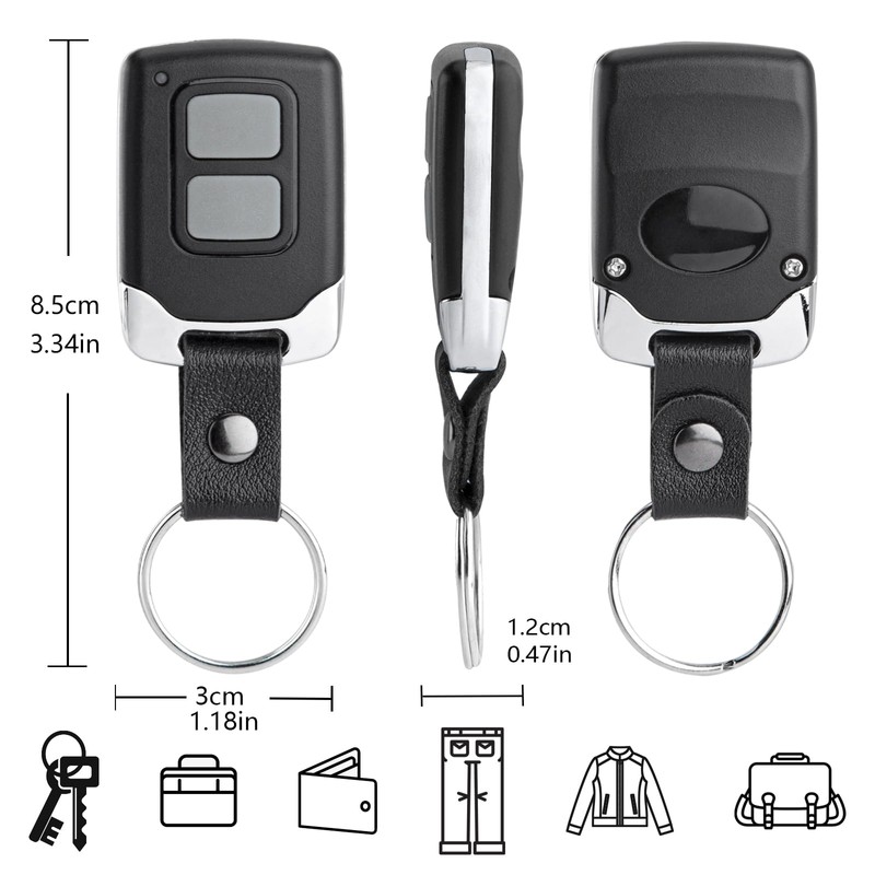 2 Garage Door Opener Remote Key Chain for Lift Master